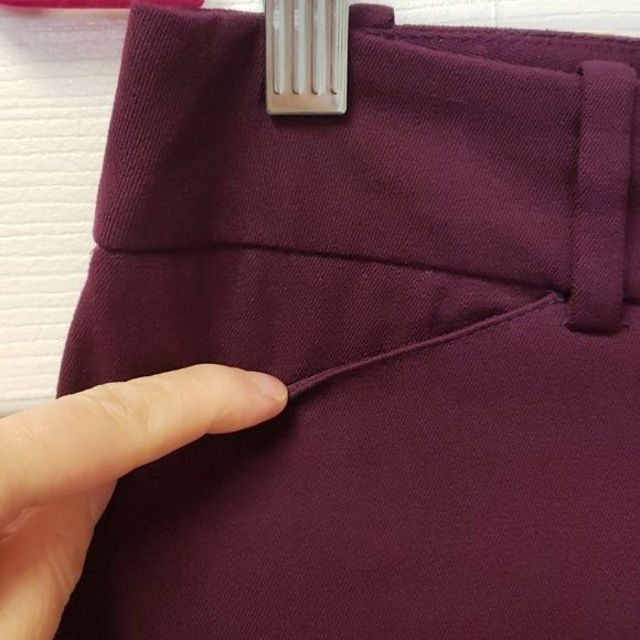 Target 💟 Stretchable Burgandy Pants Size 6 - Picture 10 of 13